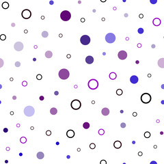 Dark Blue, Red vector seamless template with circles.