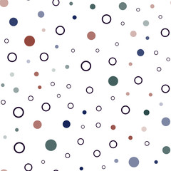 Dark Green, Red vector seamless background with bubbles.
