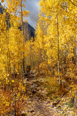 Hiking the Crater Lake Trail from Maroon Lake, Aspen Colorado