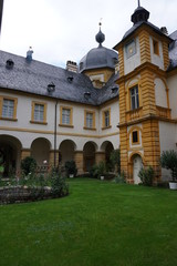 Fototapeta na wymiar inner courtyard castle 
