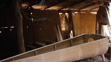 Workshop Of  Paraguayan Harps, In Asuncion.