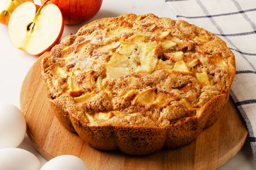 Homemade apple pie
