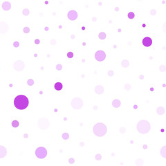 Light Pink vector seamless backdrop with dots.