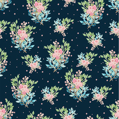 seamless pattern with flowers