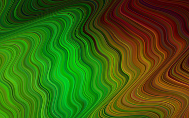 Light Green, Red vector background with bubble shapes.