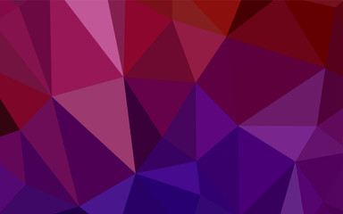 Obraz premium Dark Pink, Yellow vector abstract polygonal pattern.