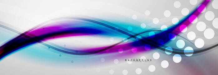 Smooth flowing wave motion concept background