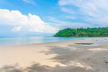 Beautiful Tropical Beach blue ocean background Summer view Sunshine at Sand and Sea Asia Beach Thailand Destinations 