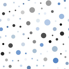 Light BLUE vector seamless layout with circle shapes.