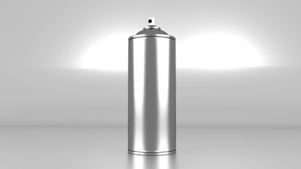 Aerosol can isolated without label