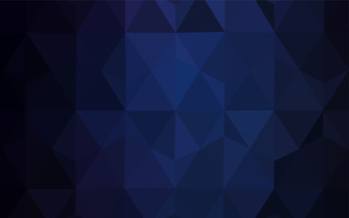 Obraz premium Dark BLUE vector low poly cover.