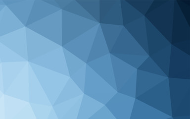 Light BLUE vector triangle mosaic texture.