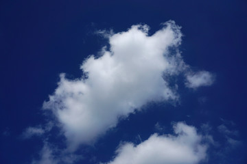 closeup cloud with blue sky