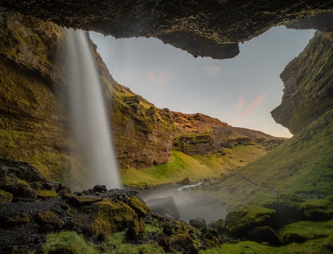 Kvernufoss Waterfall, Iceland