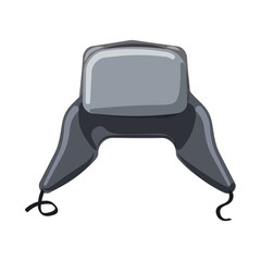 Vector illustration of headgear and cap logo. Set of headgear and accessory stock symbol for web.