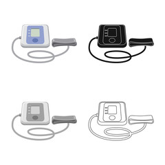 Isolated object of pharmacy and hospital logo. Set of pharmacy and business vector icon for stock.