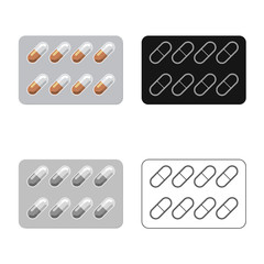 Vector design of pharmacy and hospital icon. Set of pharmacy and business vector icon for stock.