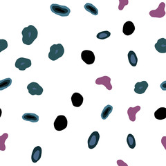 Light Blue, Red vector seamless layout with circle shapes.