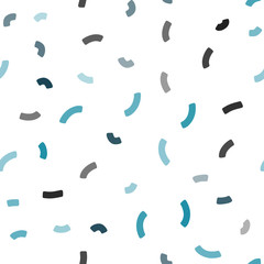 Light Blue, Green vector seamless background with bent ribbons.