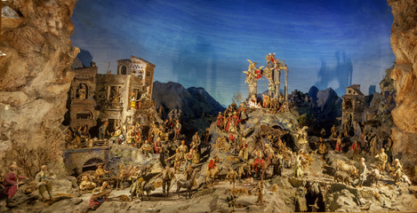 Neapolitan nativity scene, Santa Chiara, Naples