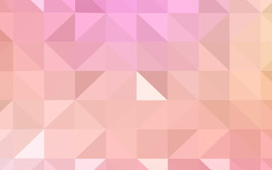 Light Pink, Yellow vector abstract polygonal pattern.