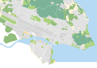 Vektor Stadtplan von Konstanz