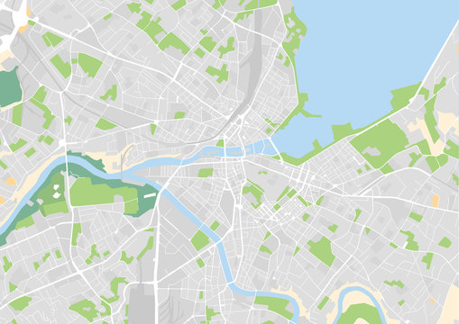 Vektor Stadtplan von Genf