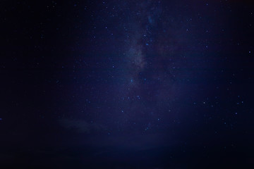 Obraz na płótnie Canvas The Milky Way and the stars in the beautiful night sky