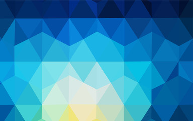 Light Blue, Green vector triangle mosaic cover.