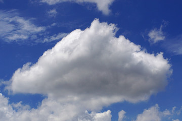 Obraz premium closeup cloud with blue sky