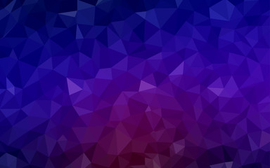 Dark Blue, Red vector polygon abstract layout.