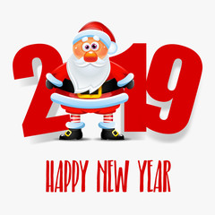 Santa Claus. Happy New Year 2019