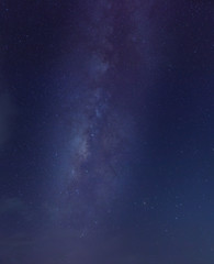 Fototapeta na wymiar The Milky Way and the stars in the beautiful night sky