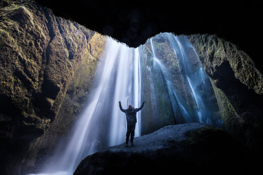 Gljúfrabúi Waterfall, Iceland