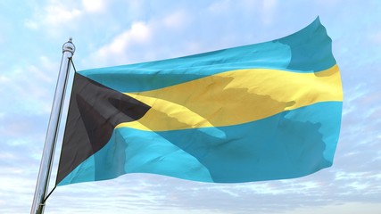 Weaving flag of the country Bahamas