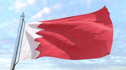 Weaving flag of the country Bahrain