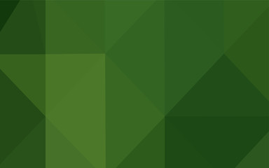 Dark Green vector abstract mosaic pattern.