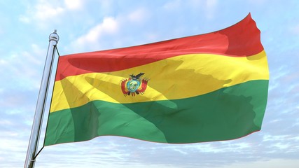Weaving flag of the country Bolivia