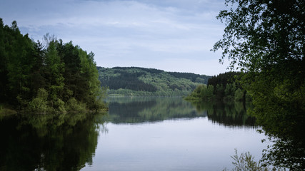 Fototapeta na wymiar lake in deep forest 2
