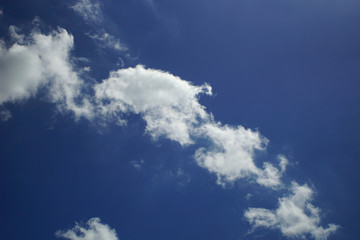 closeup cloud with blue sky