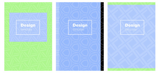 Light Blue, Green vector style guide for notepads.