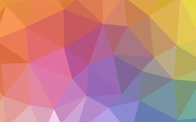Light Multicolor vector polygon abstract background.