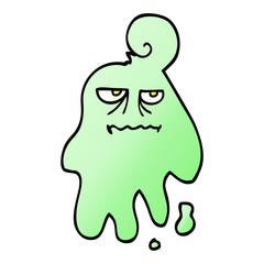 vector gradient illustration cartoon spooky ghost