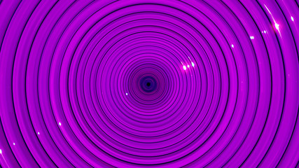Purple circle shape swirl with glare. 