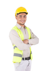 crossed arms engineer