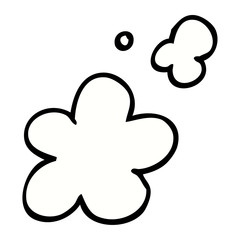 hand drawn doodle style cartoon smoke clouds