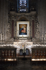 Fototapeta na wymiar Monreale, Italy - September 11, 2018 : View of Chapel of Holy of Holies (Cappella del Santissimo Sacramento)