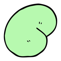 hand drawn doodle style cartoon magic bean