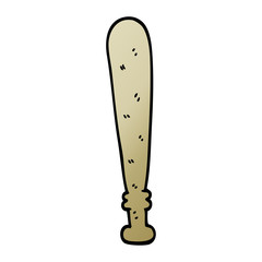 vector gradient illustration cartoon baseball bat
