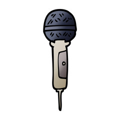 vector gradient illustration cartoon microphone